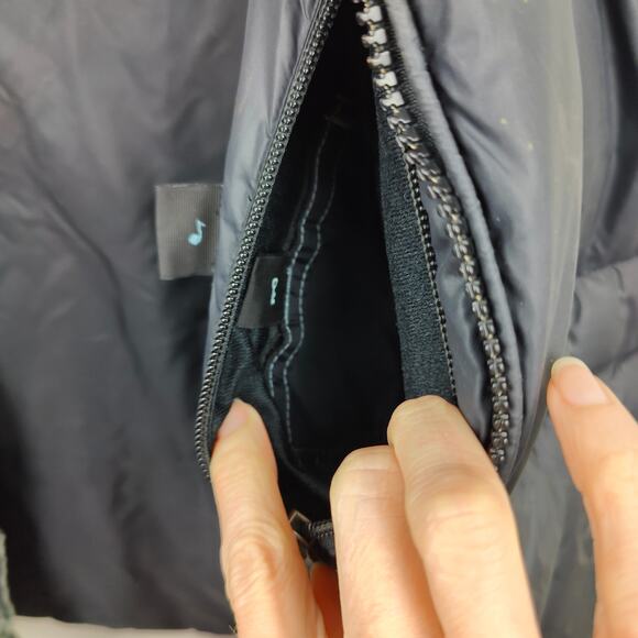 Vintage Y2K Nike ACG Down Puffer Vest Womens Small Dark Blue Full Zip Hooded - Picture 5 of 14